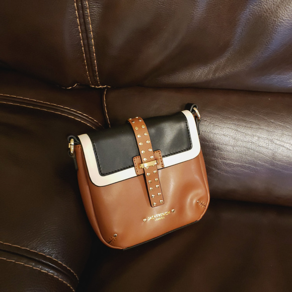 NWT Jack French London Smooth Leather Crossbody - Picture 5 of 8